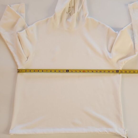 DKNY White Cozy Oversized draw string hoodie - Picture 7 of 12